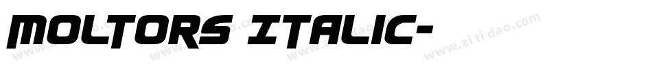 Moltors Italic字体转换